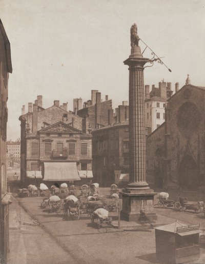 Bez tytułu Place des Cordeliers, c. 1852-1853. autorstwa Louis Antoine Froissart