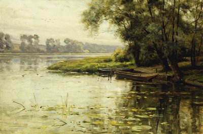 Łąka nad brzegiem rzeki; La Prairie au bord de Fleuve autorstwa Louis Aston Knight