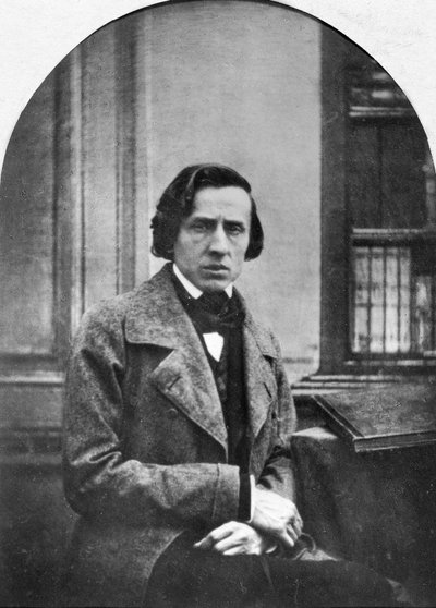 Polski kompozytor i pianista Fryderyk Chopin autorstwa Louis Auguste Bisson