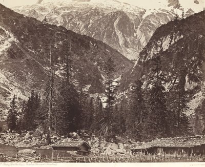 Chalet de Handeck, dolina Hasli, kanton Berno, Szwajcaria autorstwa Louis Auguste Bisson and Auguste Rosalie Bisson
