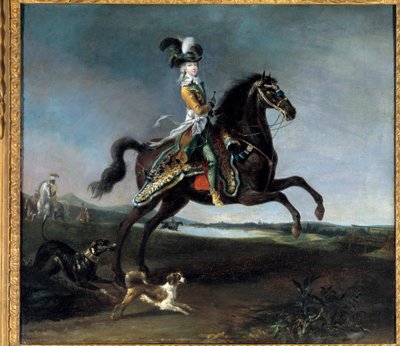 Portret konny Marii Antoniny autorstwa Lorraine Habsburg, królowej Francji (1755-1793) Obraz Louis Auguste Brun (1758-1815) autorstwa Louis Auguste Brun