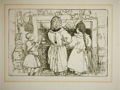 Przygotowania do śniadania autorstwa Louis Auguste Lepère