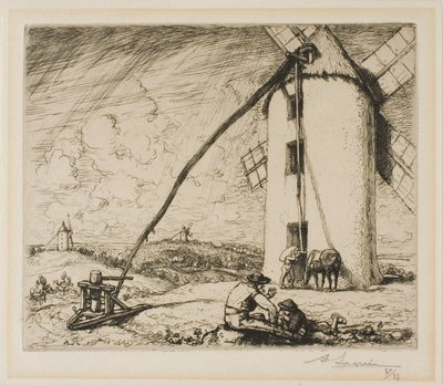 Le Moulin des Chapelles autorstwa Louis Auguste Lepère