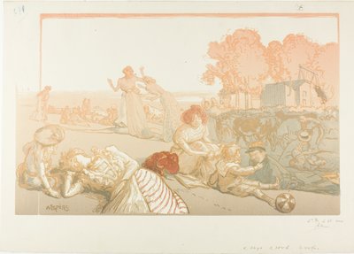 Nowoczesny bukoliczny autorstwa Louis Auguste Lepère