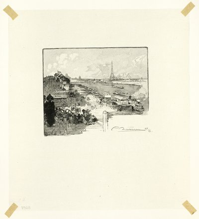 Świt, płyta czternasta z Le Long de la Seine et des Boulevards autorstwa Louis Auguste Lepère