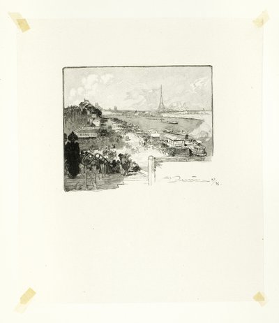 Świt, płyta czternasta z Le Long de la Seine et des Boulevards autorstwa Louis Auguste Lepère