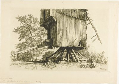 Wiatrak Lidor autorstwa Louis Auguste Lepère