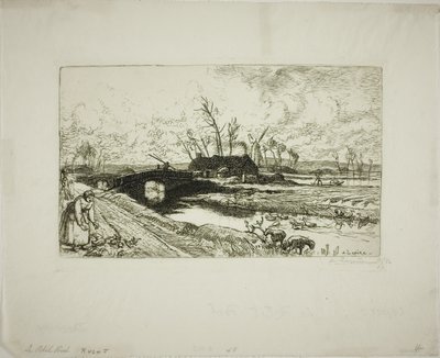 Mały most autorstwa Louis Auguste Lepère