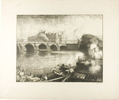 Pont Neuf, Paryż autorstwa Louis Auguste Lepère