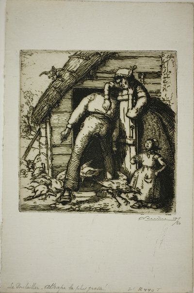 Poulterer autorstwa Louis Auguste Lepère