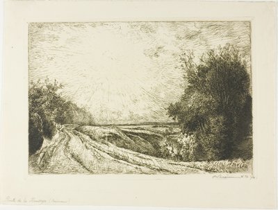 Droga do Houssoye autorstwa Louis Auguste Lepère