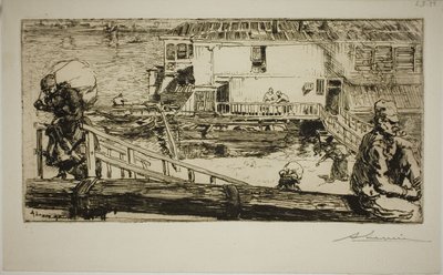 Myjnia autorstwa Louis Auguste Lepère