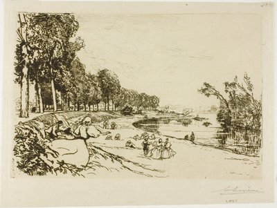 Droga do Billancourt autorstwa Louis Auguste Lepère