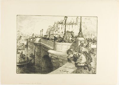 Pływające zwłoki autorstwa Louis Auguste Lepère