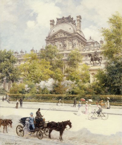 Plac Luwru autorstwa Louis Beraud