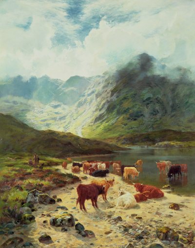 Loch w Ross-shire, 1888 r. autorstwa Louis Bosworth Hurt