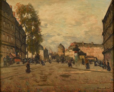 Place Saint-Michel w Paryżu autorstwa Louis Braquaval