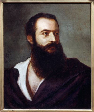 Portret Felice Orsini (1819 - 1858) sprawcy ataku 14 stycznia 1858 na Napoleona III. Obraz Louisa Bucheistera (?-1881), Włochy. Olej na płótnie. Wymiary: 0,47 x 0,38m. Paryż, Muzeum Carnavalet autorstwa Louis Buchheister