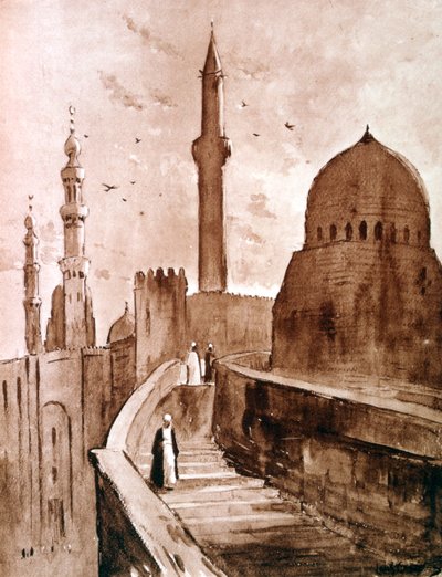 Cytadela o wschodzie słońca, Kair, Egipt, 1928 autorstwa Louis Cabanes