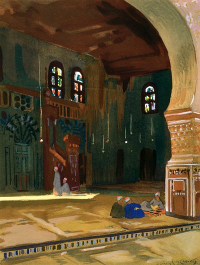 Meczet Sułtana al-Ghuri, Kair, Egipt, 1928 autorstwa Louis Cabanes