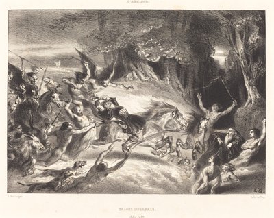 Piekielne polowanie autorstwa Louis Candide Boulanger