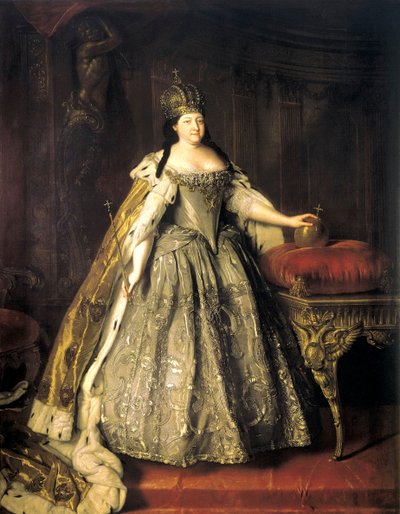 Portret cesarzowej Anny Ioannovny, 1693-1740, 1730. autorstwa Louis Caravaque