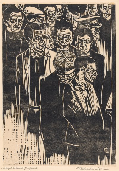 Stempellokaal (oryginalny tytuł na obiekcie) autorstwa Louis Cardinaals (signed by artist)