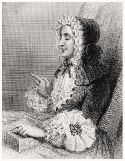 Madame du Defand, niewidoma autorstwa Louis Carrogis Carmontelle
