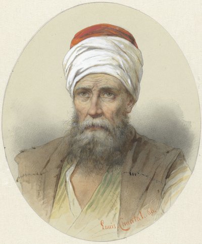 Mężczyzna w turbanie autorstwa Louis Chantal