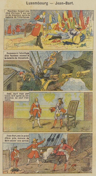 Luksemburg, Jean-Bart (kolor lito) autorstwa Louis Charles (after) Bombled
