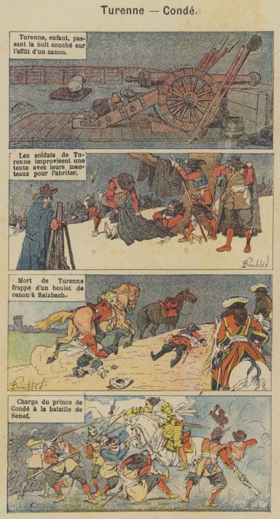Turenne, Conde (litografia kolorowa) autorstwa Louis Charles (after) Bombled