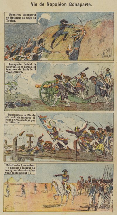 Życie Napoleona Bonaparte (kolor lito) autorstwa Louis Charles (after) Bombled