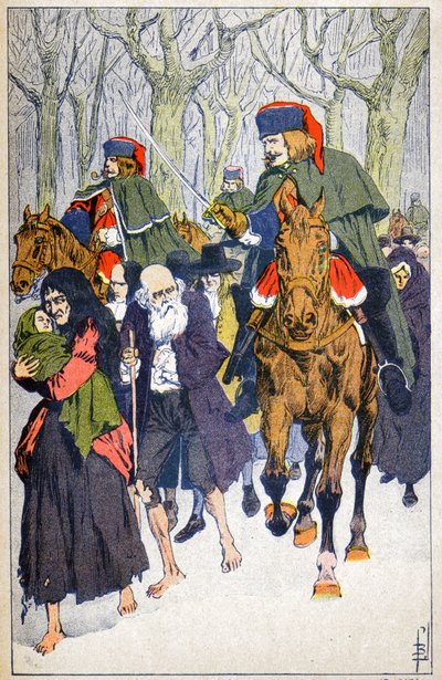 Aresztowanie protestantów autorstwa Louis Charles Bombled