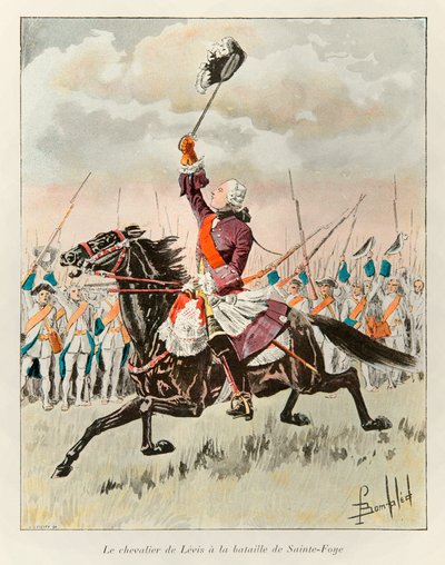Zbombardowany Ludwik (1862 - 1927); Kawaler de Levis (Francois Gaston de Levis 1719 - 1787) w bitwie pod Sainte Foy w 1760 przeciwko Anglikom; Historia Nowej Francji Eugene