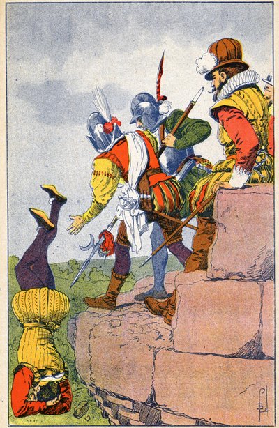 Cruaut protestanckiej broni barona des Adrets autorstwa Louis Charles Bombled