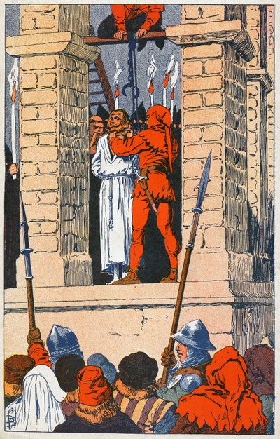 Powieszenie przez Enguerrand de Marigny autorstwa Louis Charles Bombled