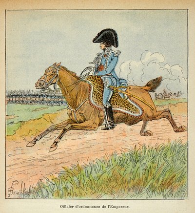 Ilustracja zbombardowanego Ludwika (1862-1927) z książki „Pomnik św. Heleny” hrabiego Emmanuela de Las Cases (1766-1842): Portret ordynariusza cesarza Napoleona, kolekcja prywatna autorstwa Louis Charles Bombled