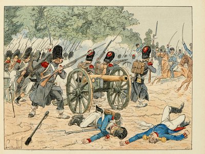 Ilustracja zaczerpnięta z książki „Bohaterowie Siecle”, anegdotyczne recytacje Dicka de Lonlay i zilustrowane przez Louisa Bombleda (1862-1927) autorstwa Louis Charles Bombled