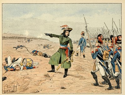 Ilustracja zaczerpnięta z książki „Bohaterowie Siecle”, anegdotyczne recytacje Dicka de Lonlay i ilustrowane przez Louisa Bombleda (1862-1927) autorstwa Louis Charles Bombled