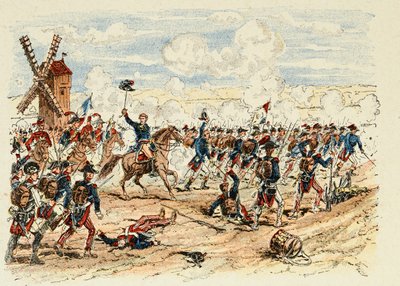 Ilustracja zaczerpnięta z książki „Bohaterowie stulecia”, anegdotyczne recytacje Dicka de Lonlay i zilustrowane przez Louisa Bombleda (1862-1927) autorstwa Louis Charles Bombled