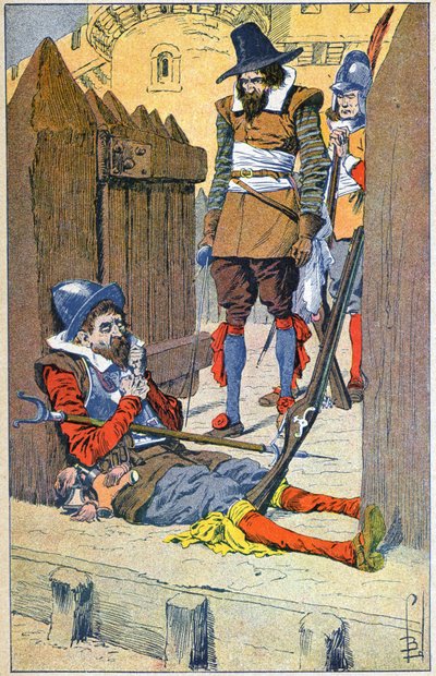 Siedziba La Rochelle autorstwa Louis Charles Bombled