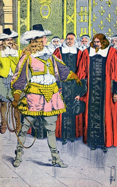 Ludwik XIV i parlamentarzyści autorstwa Louis Charles Bombled