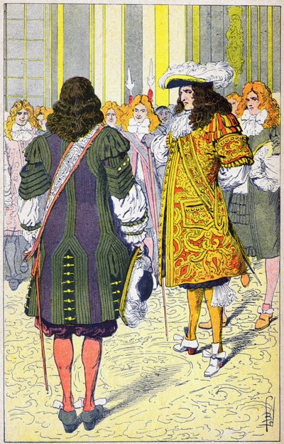 Ludwik XIV i Ambasador Holandii autorstwa Louis Charles Bombled