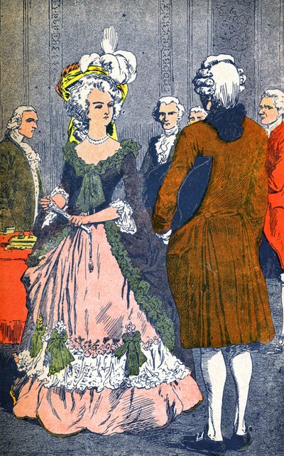 Maria Antonina i Augeard autorstwa Louis Charles Bombled