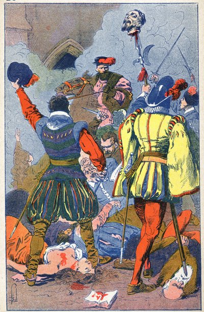 Masakra protestantów a Vassy autorstwa Louis Charles Bombled