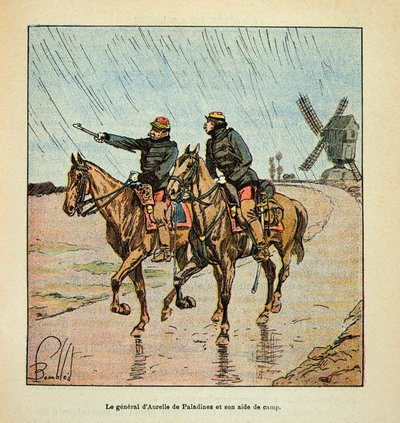 Armee nad Loarą Eugene Sergeant, znany jako Grenest, zilustrowany przez Louisa Bombleda (1862-1927) (Wojna francusko-niemiecka; kampania 1870-1871): generał d