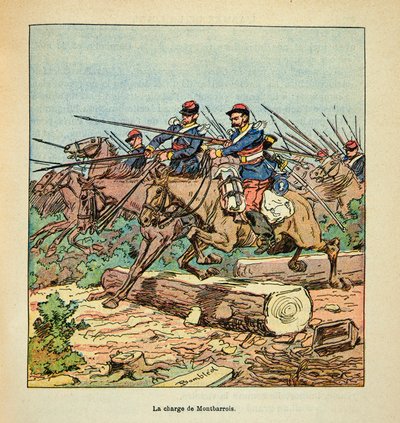 Armee of the Loire, Eugene Sergent, dit Grenest, zilustrowane przez Louisa Bombleda (1862-1927) (Wojna francusko-niemiecka; kampania 1870-1871): Bitwa pod Ladon 22 listopada autorstwa Louis Charles Bombled