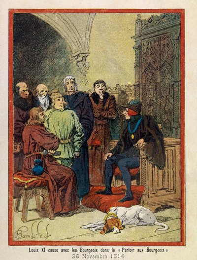 The Grand Journees of the Hotel de Ville de Paris autorstwa A. Mercier, zilustrowane przez Louisa Bombleda (1862-1927): 26 listopada autorstwa Louis Charles Bombled