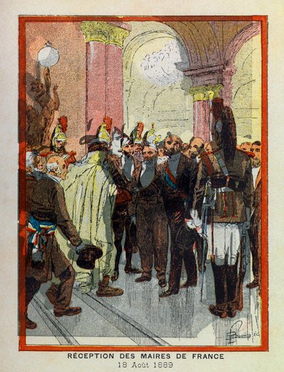 Grand Journees of the Hotel de Ville de Paris autorstwa A. Mercier, zilustrowane przez Louisa Bombleda (1862-1927): 18 sierpnia autorstwa Louis Charles Bombled