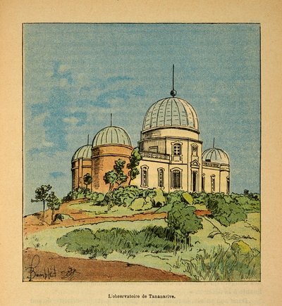 Wojna na Madagaskarze – anegdotyczna historia francuskich ekspedycji z lat 1885-1895 Henri Galli dit Galllichet (1854-1922), ilustracja Louis Bombled (1862-1927): The Tananarive Observatory w 1895, kolekcja prywatna autorstwa Louis Charles Bombled